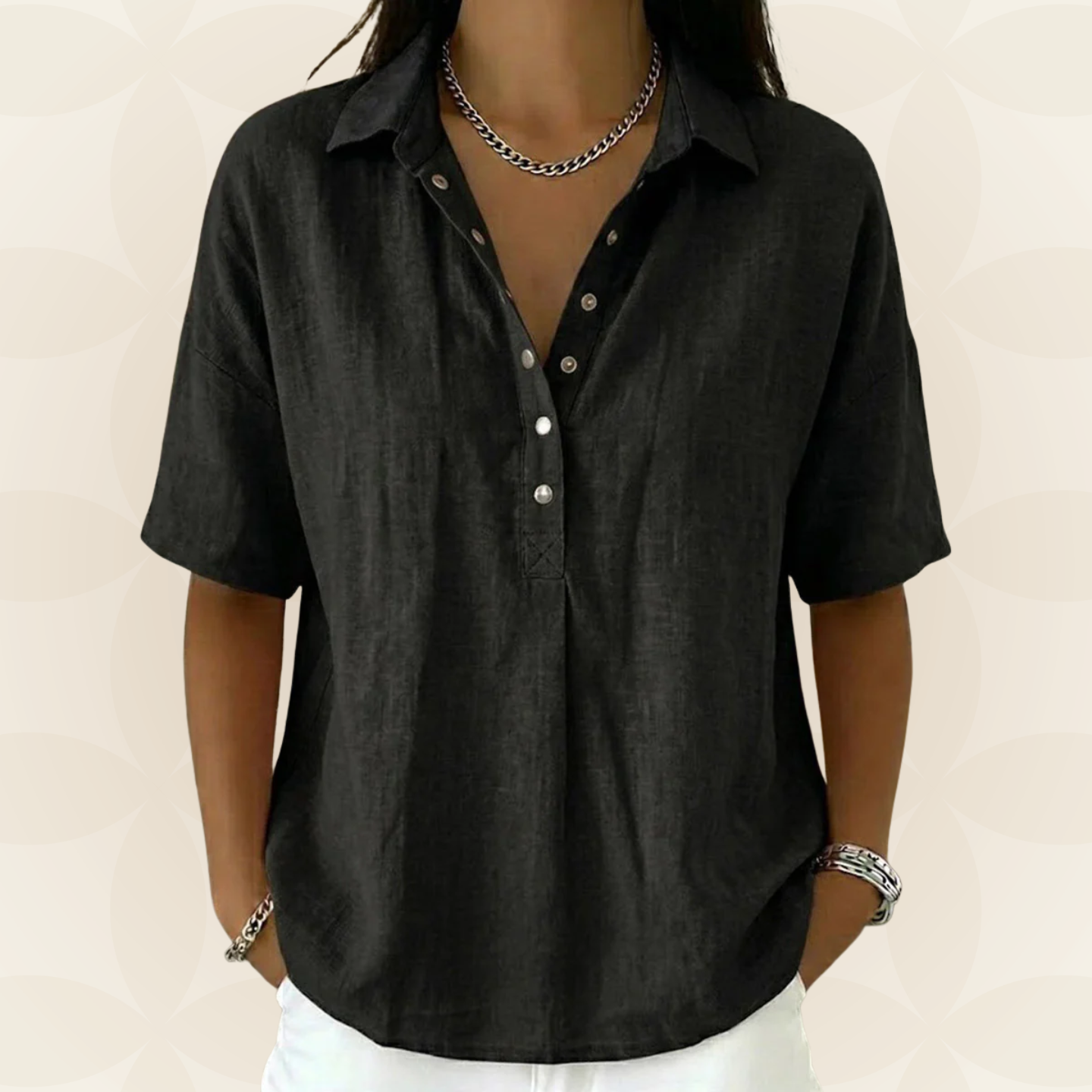 Bruma | Blusa con cuello y botones