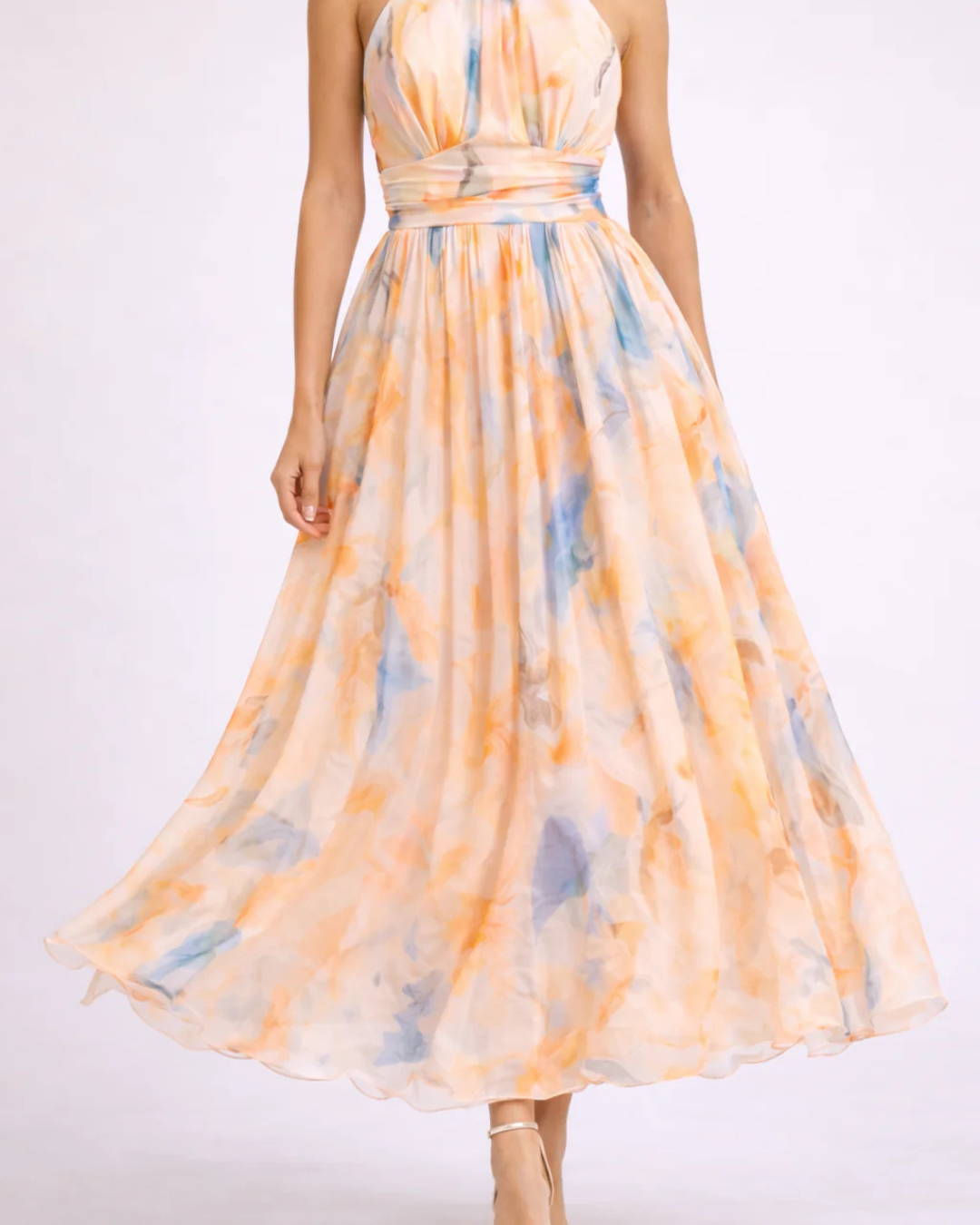 Soleá |  Vestido largo con cuello halter