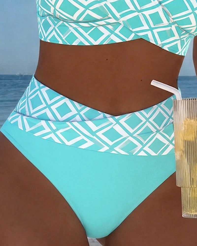 Évora - Bikini de dos piezas con estampado de rombos