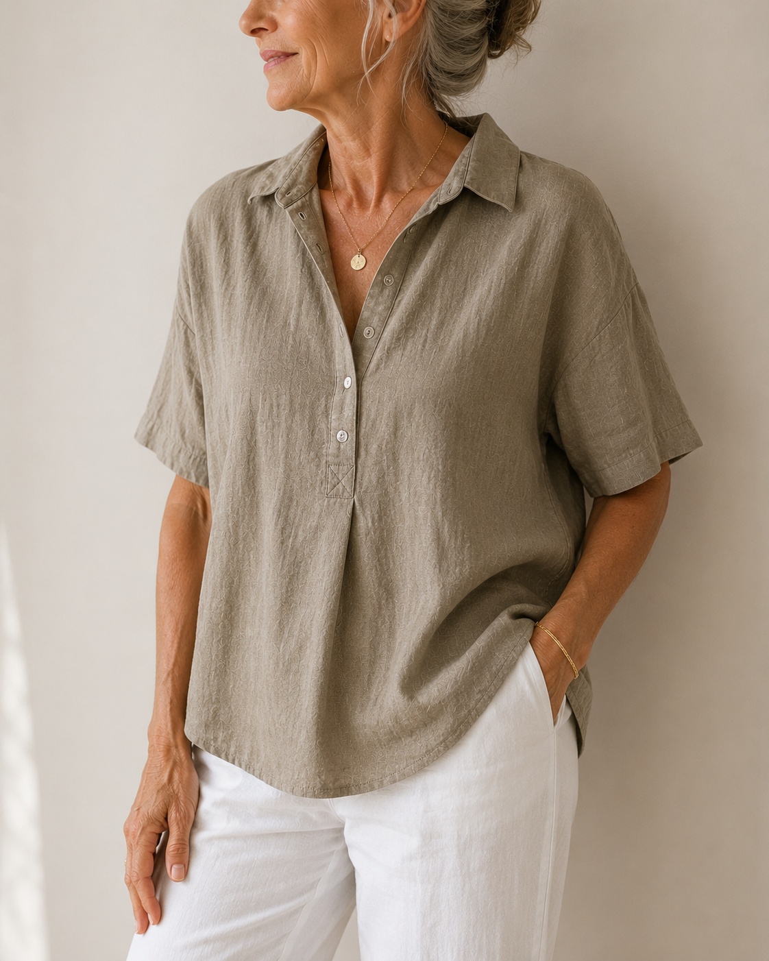 Bruma | Blusa con cuello y botones