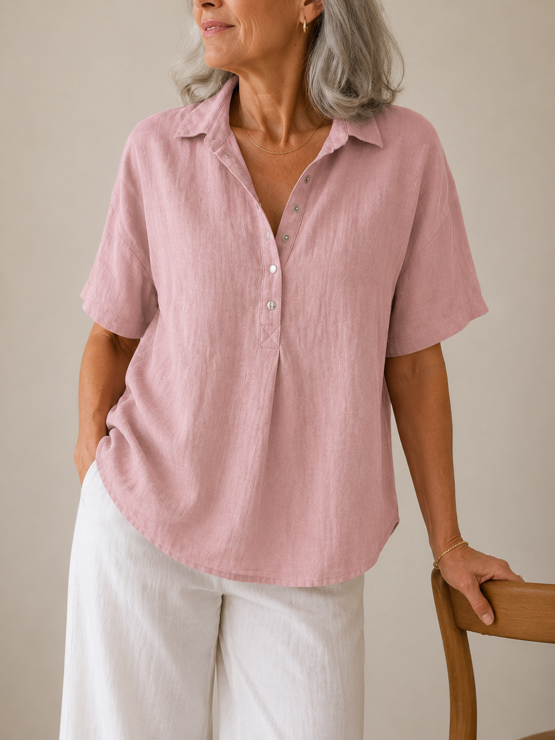 Bruma | Blusa con cuello y botones
