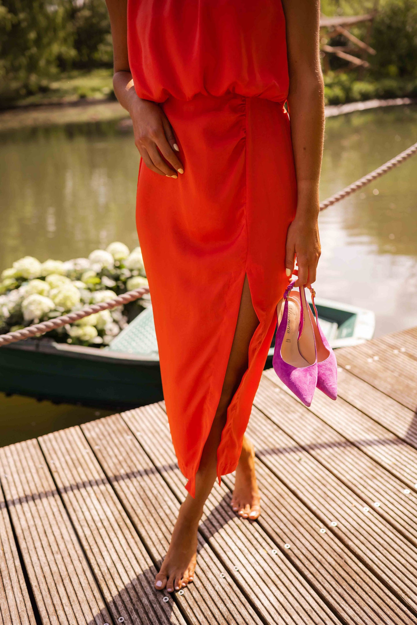 Valentina | Vestido midi elegante de verano