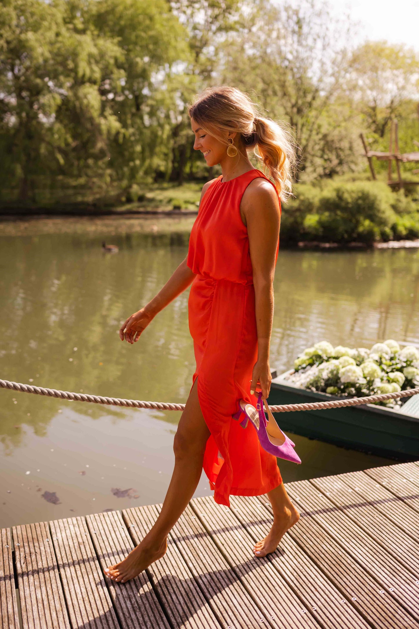 Valentina | Vestido midi elegante de verano