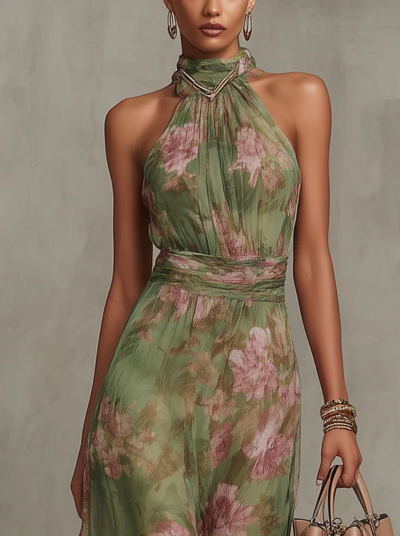 Azalea | Vestido largo floral