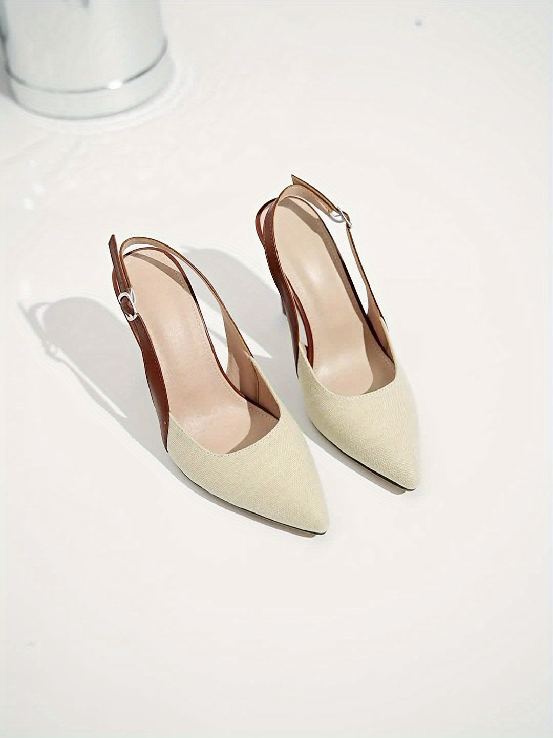 Amelia™ | Absatzschuhe mit offenem Fersenbereich und Kontrastdetails