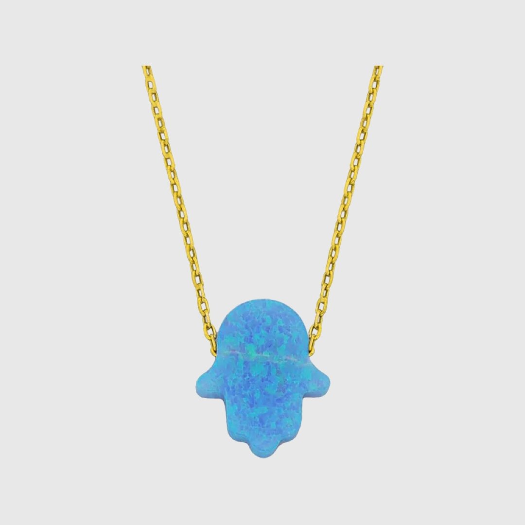 Fatimas Hand Opal Chain