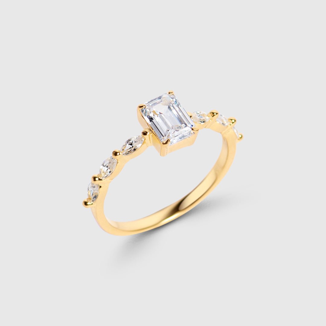 Seven Sky Baguette Ring