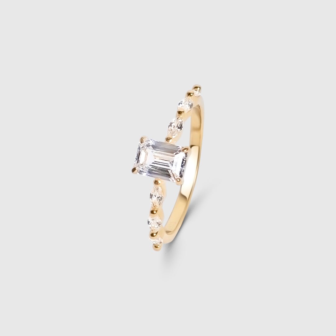 Seven Sky Baguette Ring