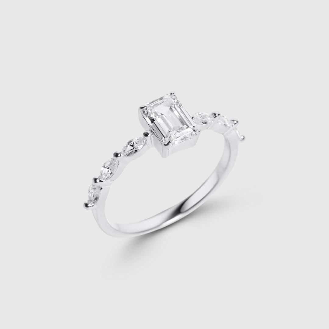 Seven Sky Baguette Ring
