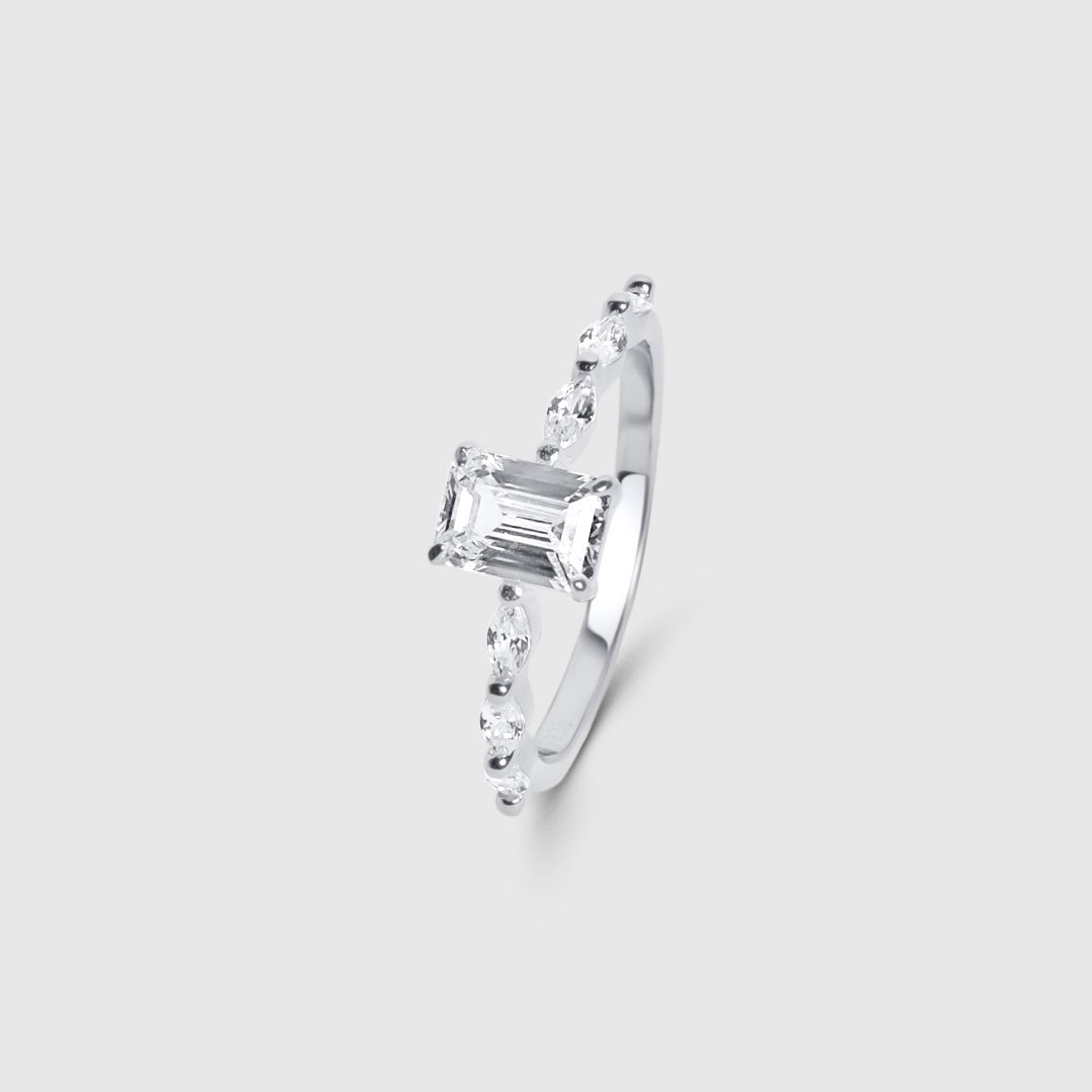 Seven Sky Baguette Ring
